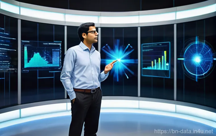 데이터사이언스에서 Hadoop 활용 - **Prompt 1: The Visionary Data Scientist and the Hadoop Nexus**
    "A young, diverse data scientist...