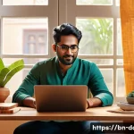 Home 19 데이터사이언스와 추천 시스템 - A modern digital workspace scene showing a Bengali user interacting with a personalized streaming pl...